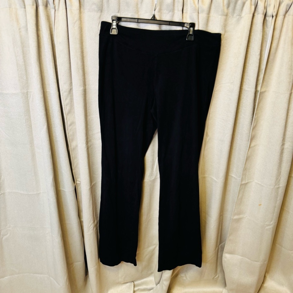 Denim & Co. Active Black Pants Large - Picture 2 of 7